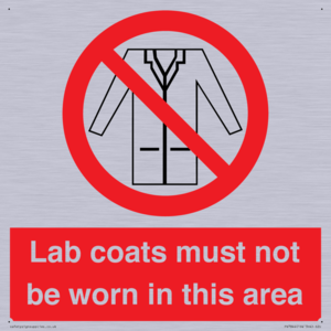 Lab coats must not be worn in this area